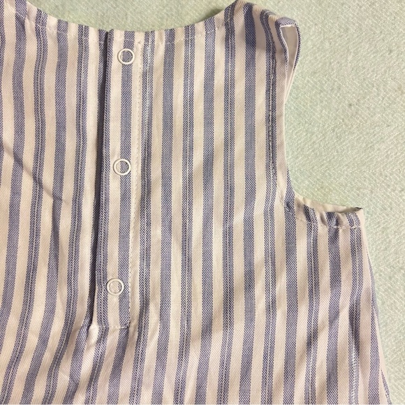 NWT! Cat & Jack Top & Bloomers, 2-Piece Set, Blue & White Stripes, 6-9M - Picture 4 of 9
